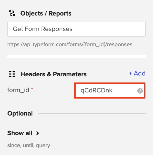 field selection get forms typeform coefficient excel