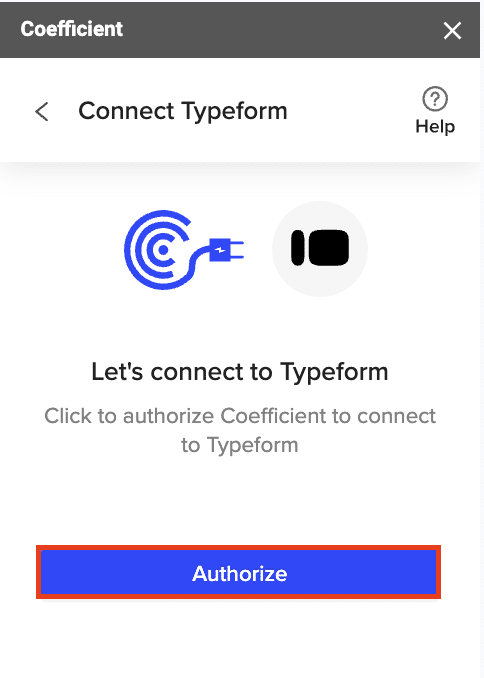 add data source coefficient sidebar excel typeform