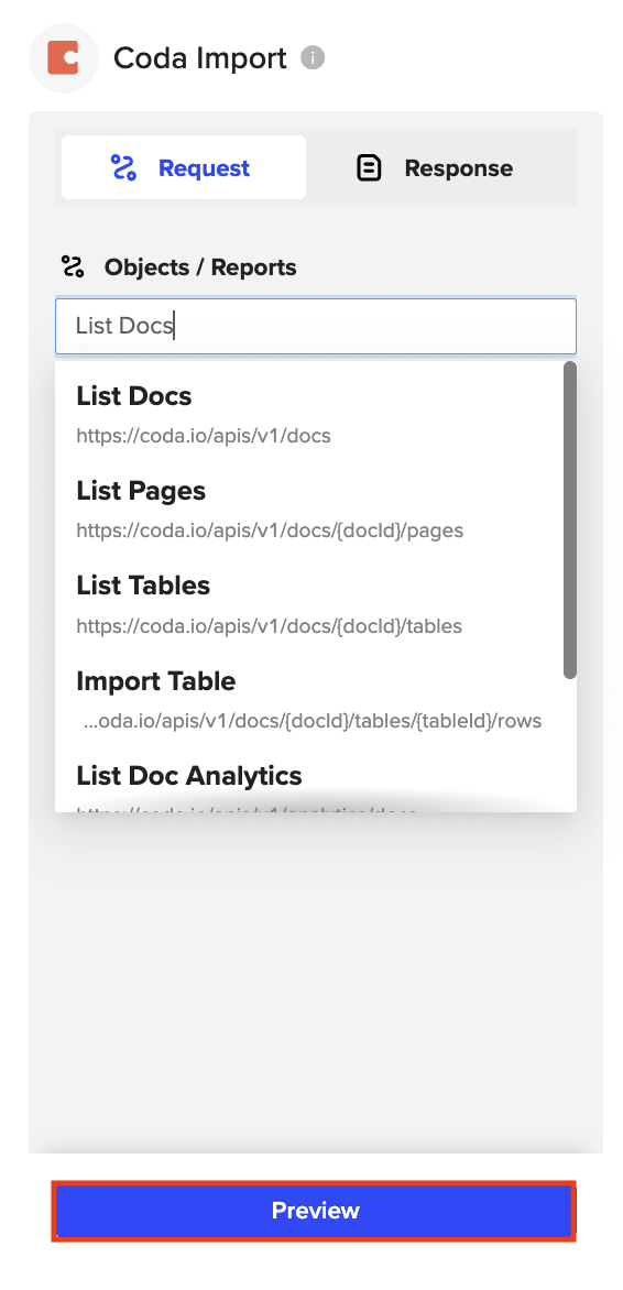 export coda docs into excel