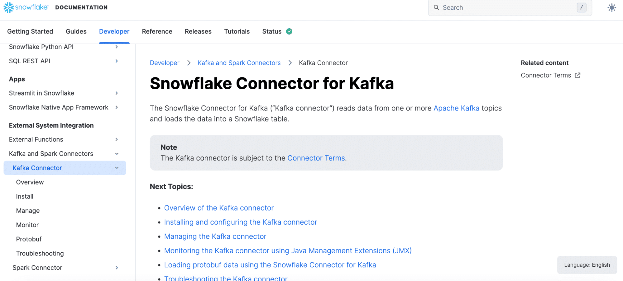 snowflake connector for kafka
