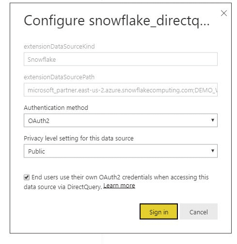snowflake oauth credentials
