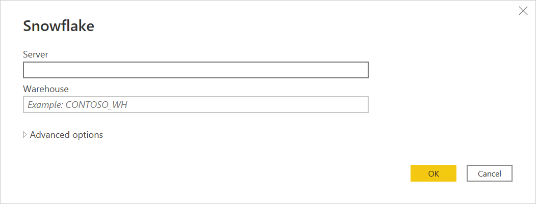 snowflake server connection