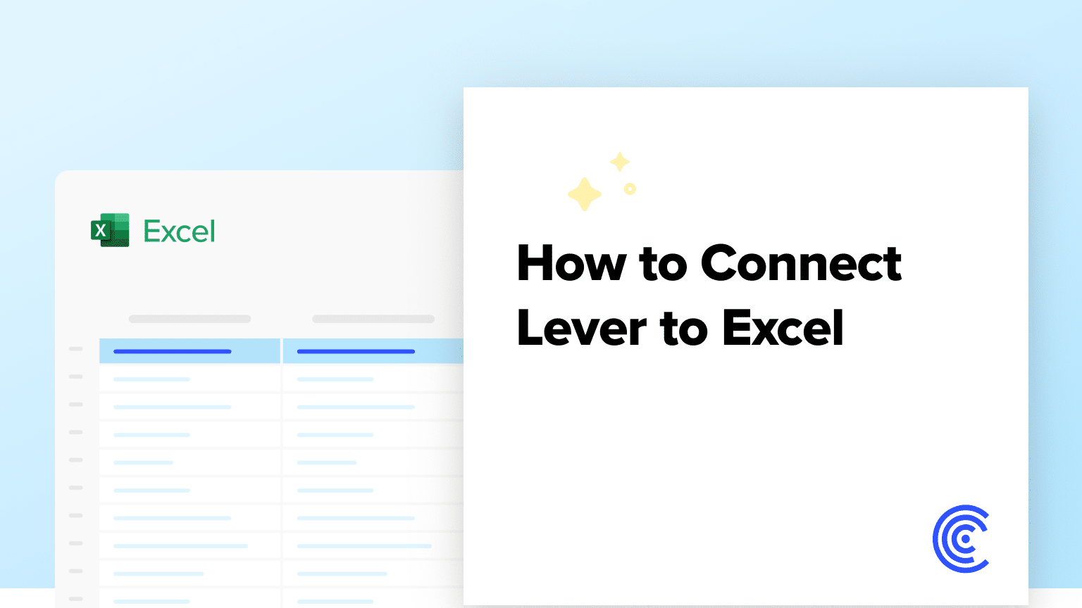Connect Lever to Excel