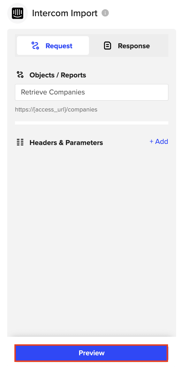 Clicking “Preview” to continue in the Coefficient Import Preview menu.