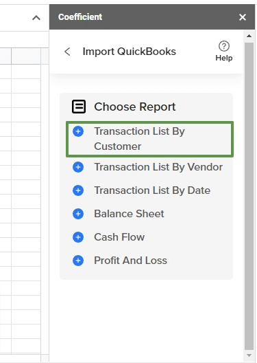 Browsing available reports