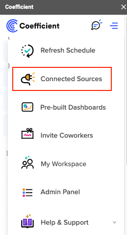 selecting connected sources