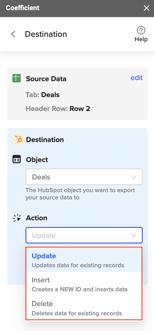 Highlighting rows for export