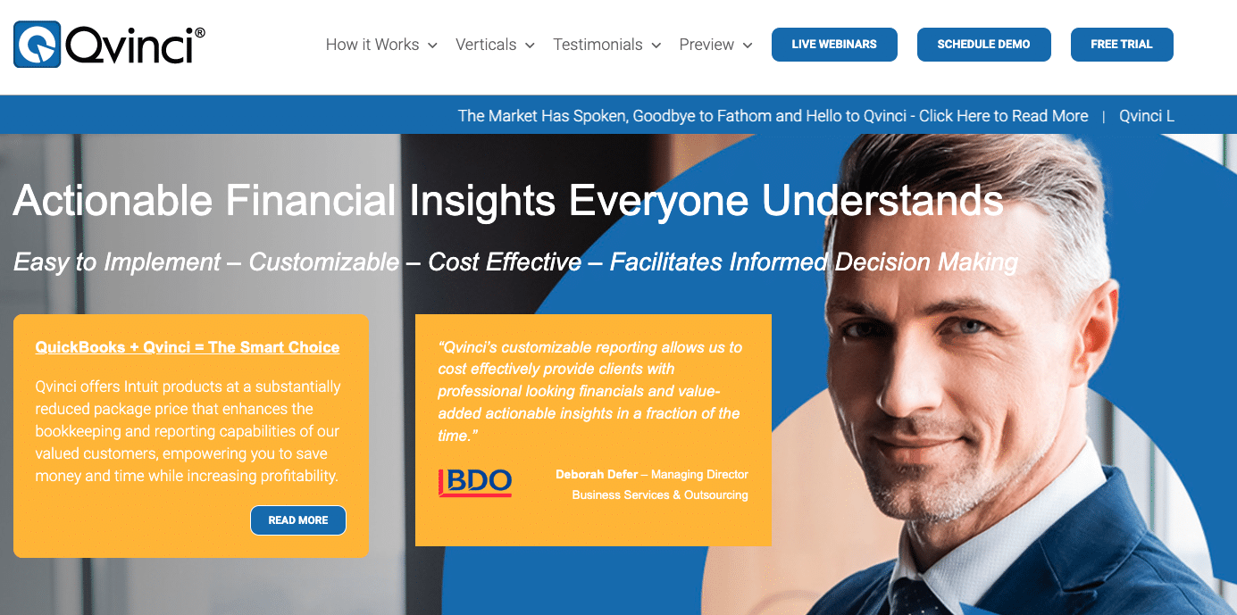 Qvinci homepage