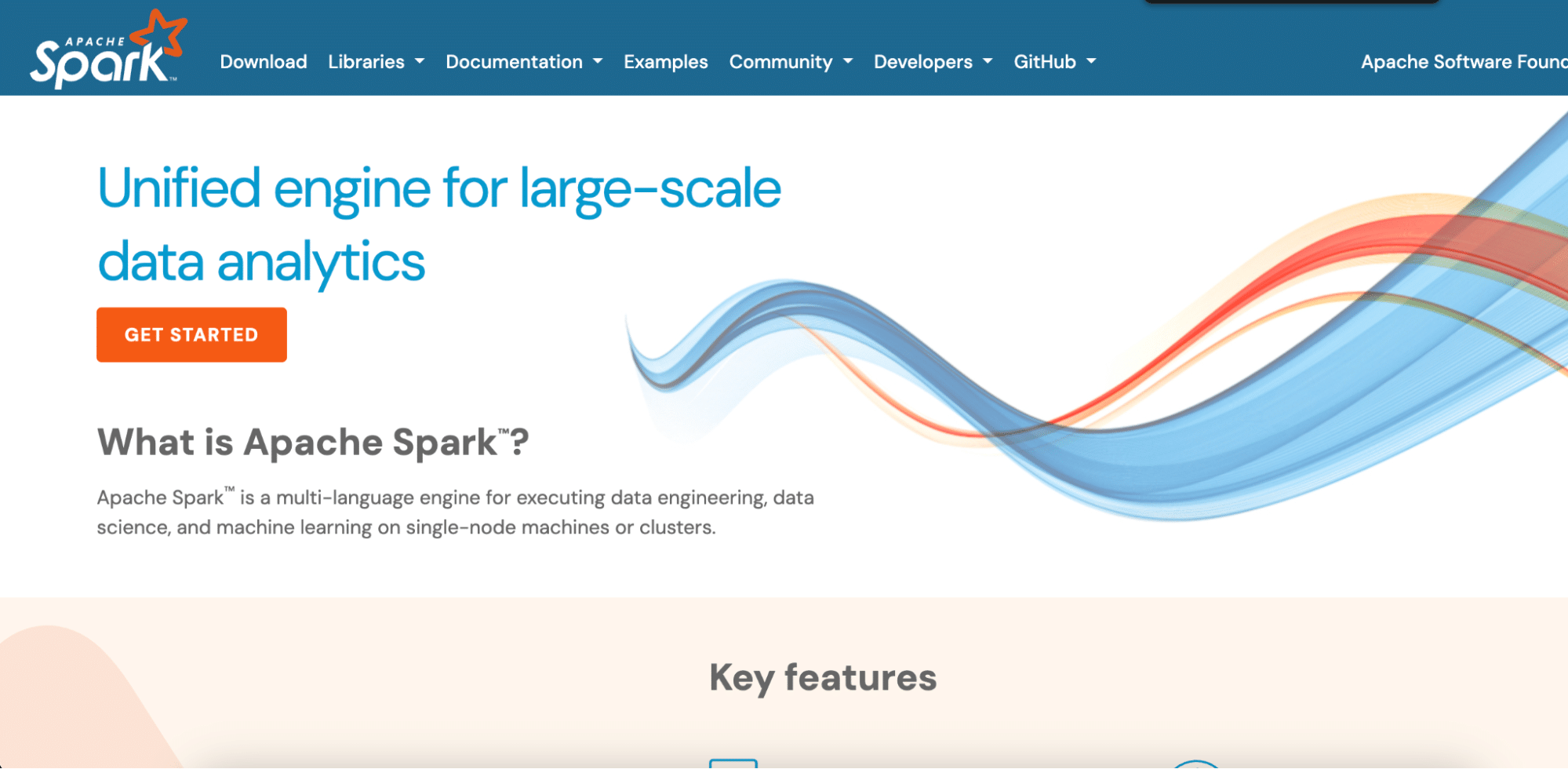 An image depicting the homescreen of Apache Spark, with a focus on handling large-scale MySQL ETL tasks