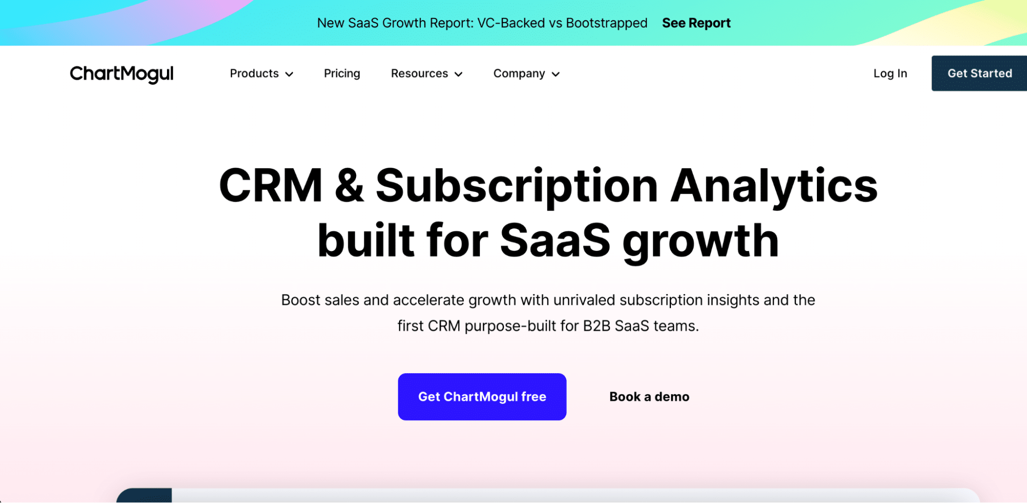 ChartMogul dashboard showing advanced subscription metrics and segmentation