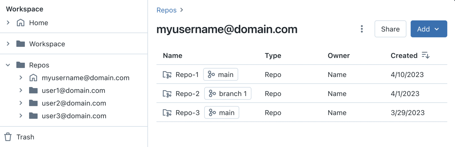 Screenshot showing the CSV import window in Google Sheets for uploading data exported from Databricks.