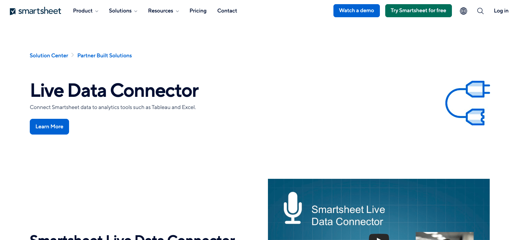 Smartsheet Homepage screenshot.