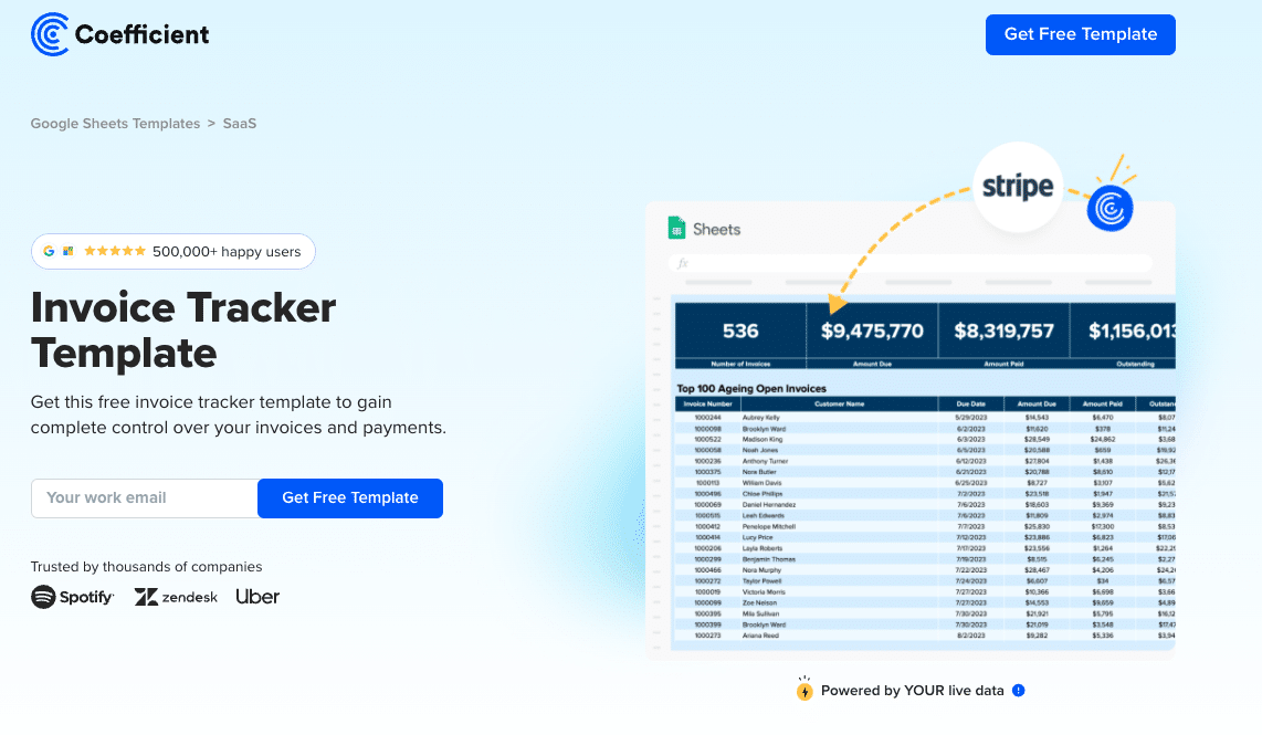 Stripe Invoices Dashboard